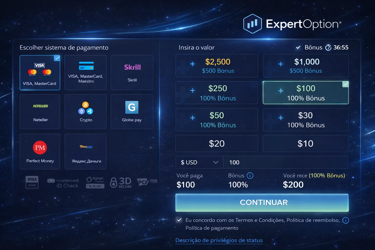 ExpertOption expert-option-payment-methods